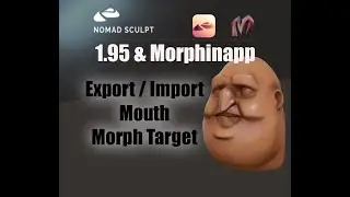 Nomad Sculpt & Morphinapp - Mouth - Morph Targets - Layer - Face - Expression (V1.95-25.1.2025)
