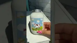Is it milk or is it slime?😳🥛🐮