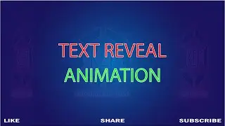 Text Reveal with alpha matte After Effects |Easy and quick Technique|No Plugins|KEP