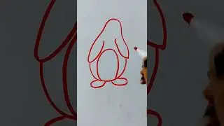 How To Draw Penguin  #howtodraw #kidsdrawing #shorts @theartandcraftroom