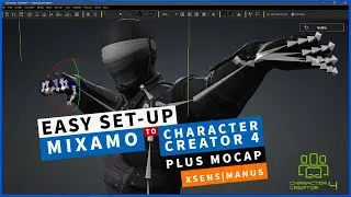 Mixamo to Character Creator 4 with Custom Motion Capture Data