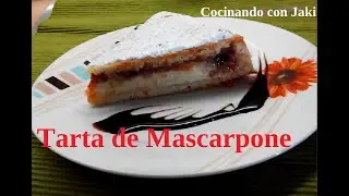🎂Tarta de queso mascarpone 🧀 con membrillo, Estilo 🍰(Tarta de ricota) mascarpone or ricotta tart.