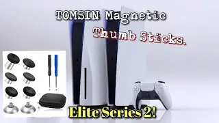 TOMSIN Magnetic Thumbstick Set for PS5 Controller,(Elite Series 2 Style)
