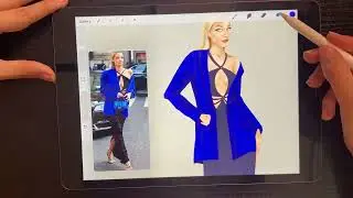 Let's draw Leonie Hanne street style!