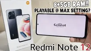 GENSHIN IMPACT Gameplay on Xiaomi Redmi Note 12 (8/128) | PLAYABLE @ MAX SETTING??