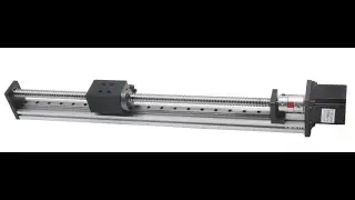 Actuador lineal con husillo de bolas SFU1605 y motor paso a paso Nema23, pruebas de velocidad