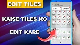 hold and drag to rearrange tiles All Device | All Device icon setting | hold and drag to arrange