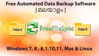 Free Automated Data Backup using Freefilesync | LAN Backup | #malayalam #freedata #databackup #pc