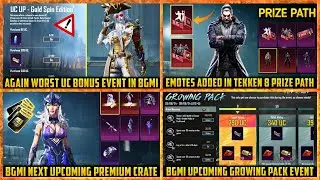 🔴 END of DOUBLE UC event in BGMI | Tekken 8 Prize Path Rewards | Upcoming Premium Crate in BGMI