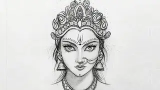 Happy Navratri | How To Draw Maa Durga | Navratri Drawing | Navratri Special Drawing