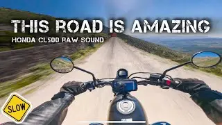You REALLY NEED to ride on this road 😮 | Honda CL500 off-road