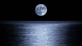 RELAXING PEACEFUL OCEAN NOISE | COZY AFTER DARK EVENING MOON NOISE #oceanwaves #whitenoise #fullmoon