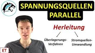 Combining two voltage sources in parallel | Detailed derivation