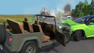 BeamNG car crash disaster