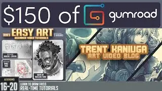 Trying $150 of Gumroad Art Tutorials || Trent Kaniuga