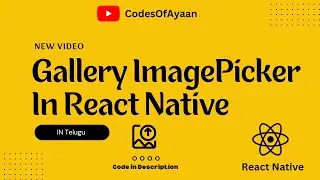 How to upload Image from Gallery in React Native || With Detail Explanation