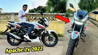 Aaj pehli baar Apache 2v 2022 model dekhne aur chalane ko mila kya bike hai yaar😍
