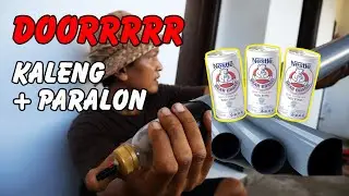 Tutorial cara membuat meriam basoka dengan kaleng susu beruang + pipa paralon