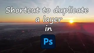 Duplicate a layer with this shortcut. 