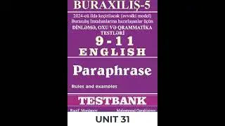 BURAXILIŞ-5 | 9-11 ENGLISH