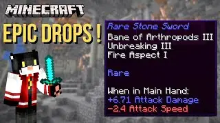 Minecraft but I can fight epic mobs - RPGLoot data-pack gameplay