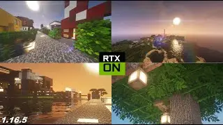 Minecraft ( 1.16.5 ) 2021 MOD | RTX ON 3D TEXTURE | Free shader and resource pack | cinematic 4K