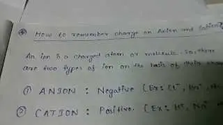 How to remember charge of anion and cation?
