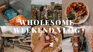 WHOLESOME WEEKEND VLOG  - BROADWAY VILLAGE, STEAM TRAINS, GROCERY HAULS, SELF CARE EVENING & MORE