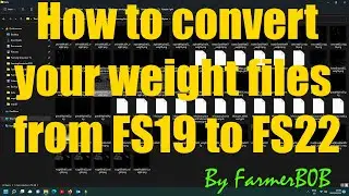 How to convert FS19 weight files to FS22, watch the full video for all tips!