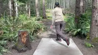 The back nine at RainShadow Disc Golf Park in Sequim Washington.  Played in March of 2023.