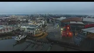 Cardiff Bay Europe's Largest Waterfront Development Drone