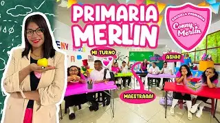 ✏️ MERLIN PRIMARY SCHOOL 🍎 I TURN MY HOUSE INTO A SCHOOL 🏫 RECESS, PRINCIPAL'S OFFICE AND MORE | ...