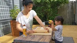 Kids Table DIY With Scrapped Wood