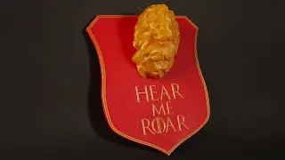 3D Printed Game of Thrones House Lannister Shield