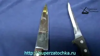 Заточить 7 ножей до остроты бритвы за 35 минут? Смотрим!