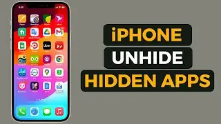 How to Unhide Hidden Apps on iPhone iOS 18 | Apple info