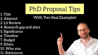 PhD research proposal writing tips + 2 Examples