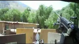 MACHINE GUNNER HIT BY 2 RPGs