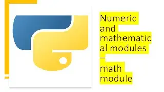 math module - Mathematical functions | Python by examples | 