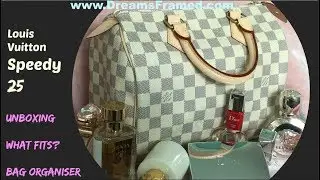 Louis Vuitton Speedy 25 | Damier Azur | Unboxing | What fits in it? | Pelikus bag organiser