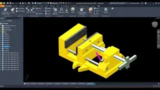 Autodesk Inventor 2025 | Assembly How to Make a Vise | 4K 60fps