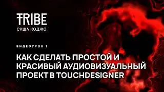 КАК СДЕЛАТЬ ПРОСТОЙ И КРАСИВЫЙ АУДИОВИЗУАЛЬНЫЙ ПРОЕКТ В TOUCHDESIGNER — САША КОДЖО | TRIBE
