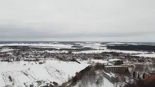 Краинка Тульской области. Зима. DJI Mavic Mini. Winter flights.