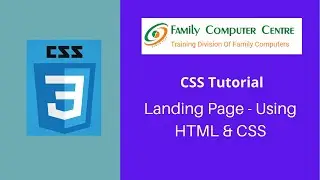 how to make a landing page using html and css