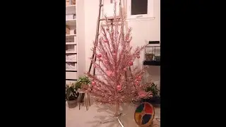 Vintage Pink Evergleam Christmas Tree Decoration In Our Home 2021. Merry Christmas Everyone!