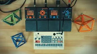 JUNGLE DRUMFUNK JAM with KORG VOLCA SAMPLE (Pajen Firmware) and ZOOM G1on / B1on
