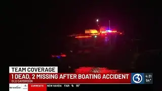 1 dead, 2 missing after boat crashes into jetty in Old Saybrook