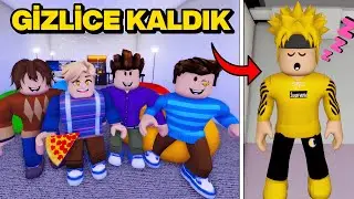 Tencere Oyunda'nın Evinde Gece Gizlice Eğlence Odasında Kaldık!! - (Roblox Brookhaven🏡RP)