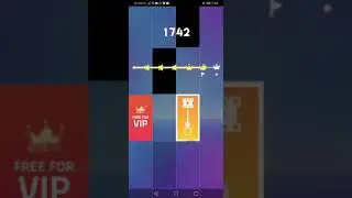 Trying to get three crowns in piano tiles Dance monkey