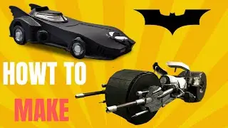HOW TO Make BATPOD VS BATMOBILE  with Cardboard | #batman (FREE TEMPLATES )